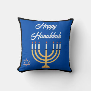 MENORAH HAPPY HANUKKAH CARD CUSHION