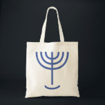 Menorah Icon Tote Bag<br><div class="desc">Menorah is made of the letters: Menorah: Mem, Nun, Resh, Hey Mem - Chaos Mighty Blood Nun - Continue Heir Son Resh - First Top Beginning Hey - Look Reveal Breath Exo 25:31 And thou shalt make a candlestick of pure gold: of beaten work shall the candlestick be made: his shaft,...</div>