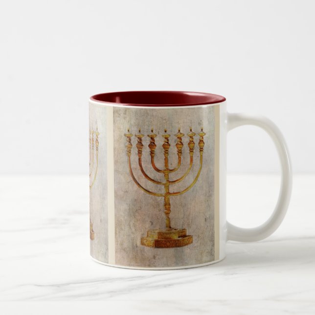Menorah Israel Mug Tasse Tazza (Right)