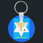 Menorah Key Chain<br><div class="desc">Hanukah is about the message of light and love. By carrying a holiday symbol,  you can always warm yourself with the holiday message - even beyond Hanukah.</div>