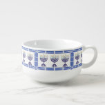 Menorah Matzo Ball Soup Mug<br><div class="desc">Nothing says comfort like a big mug of Matzo Ball Soup! So serve yours up with this colourful Menorah motif that you can embellish with personalisation and more using our template tools. Great unusual gift idea!</div>