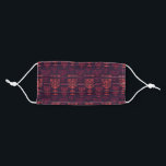 Menorah Pattern, Jewish Cloth Face Mask<br><div class="desc">Face mask with a unique Jewish design on it. A pattern with the Menorah. The Hanukkah menorah is a nine-branched candelabrum lit during the eight-day holiday of Hanukkah, as opposed to the seven-branched menorah used in the ancient Temple or as a symbol. On each night of Hanukkah, a new branch...</div>