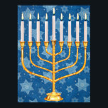 menorah poster<br><div class="desc">jewish menorah poster</div>