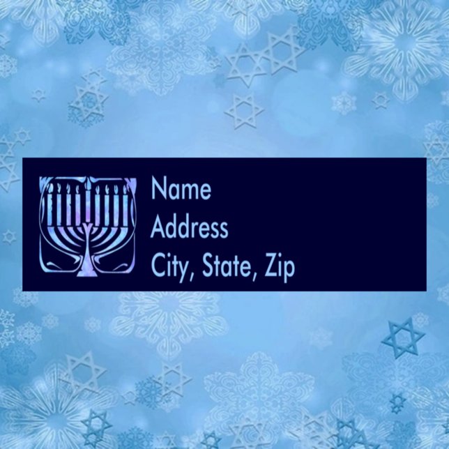 Menorah Return Address Label (Creator Uploaded)