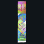 Menorah table runner<br><div class="desc">Special Hanukkah table runner. Embrace the miracle at home</div>