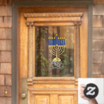 Menorah with Lights Happy Hanukkah<br><div class="desc">Great for celebrating Hanukkah season,  this design features our original menorah vector graphic with script text calligraphy,  "Happy Hanukkah" greeting.  Composite design by Holiday Hearts Designs (rights reserved).</div>