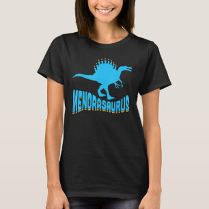 Menorasaurus Menorah Dreidel Hanukkah Dinosaur Jew T-Shirt