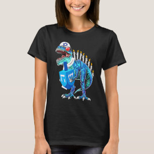 Menorasaurus Rex Dinosaur Rex Hanukkah  For Boys K T-Shirt