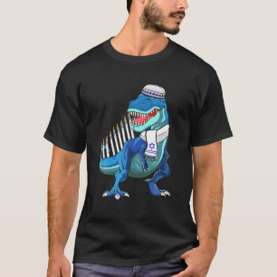Menorasaurus Rex T - Rex Dinosaur Hanukkah For T-Shirt