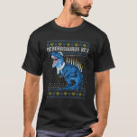 Menorasaurus Rex Ugly Hanukkah Sweater Dinosaur T<br><div class="desc">hanukkah,  funny hanukkah,  hanukkah holiday,  funny,  happy hanukkah,  ugly hanukkah,  hanukkah funny,  dreidel,  hebrew,  for hanukkah,  christmas,  menorah,  jewish holiday,  chanukkah,  funny chanukkah</div>