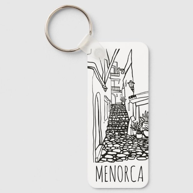 Menorca, spain key ring (Front)
