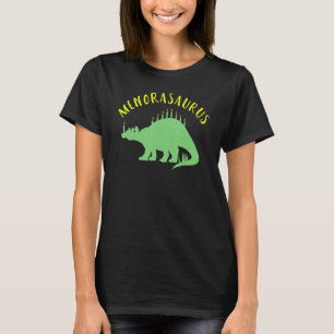 Menosaurus Dinosaur Menorah 2021 Jewish Hanukkah T-Shirt