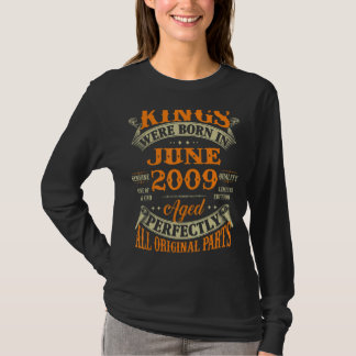 Mens 13rd Birthday Gift For Kings Born In June 200 T-Shirt