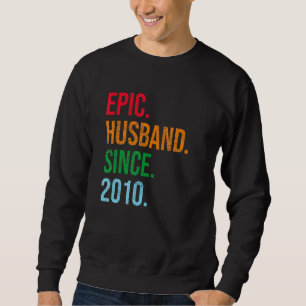 Mens 13th Wedding Anniversary Ideas Epic Husband S Sweatshirt