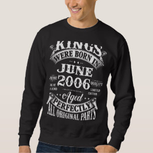Mens 16th Birthday Gift For Kings Born In June 200 Sweatshirt