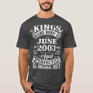 Mens 19th Birthday Gift For Kings Born In June 200 T-Shirt