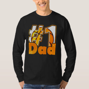 Mens 1 Dad Basketball Player Vintage Basketball Da T-Shirt
