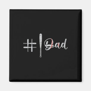 Mens #1 Dad T Shirt Number One Daddy Softll Sell D Magnet
