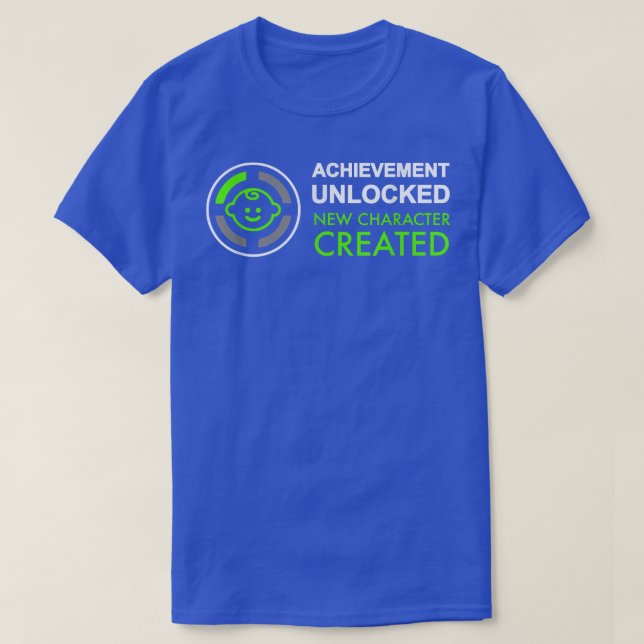 Mens 1st Fathers Day Gifts, Achievement Unlocked F T-Shirt (Design Front)