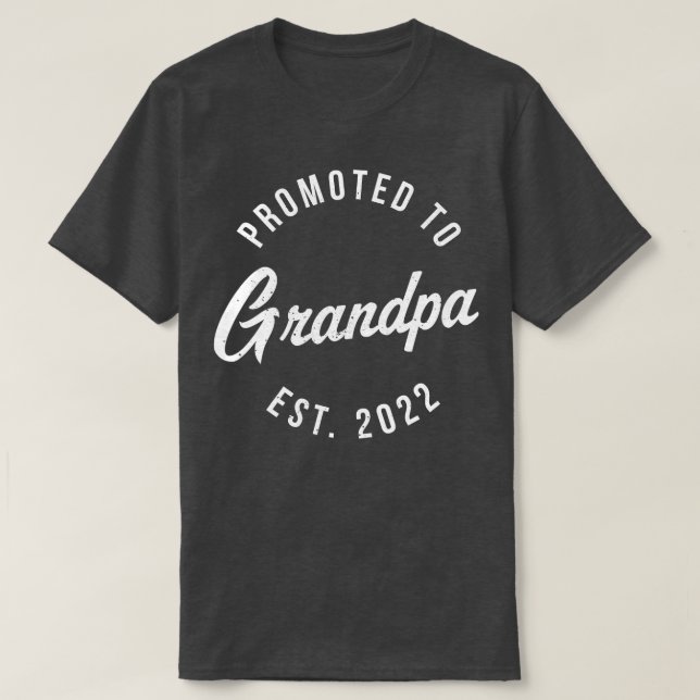 Mens 1st Time Grandpa EST 2022 New First Grandpa 2 T-Shirt (Design Front)