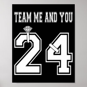 Mens 2024 engagement proposal idea couple poster