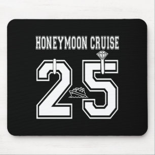 Mens 2025 Married Honeymoon Cruise Newlyweds Wife Mouse Pad