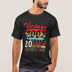 Mens 20Th Birthday Cool Bday Idea Turning 20 Year T-Shirt