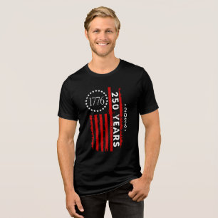 Mens 250th Anniversary America Tri-Blend Shirt
