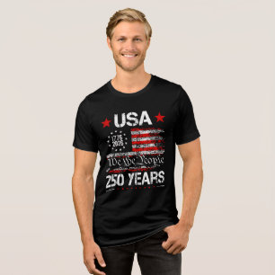 Mens 250th Anniversary America Tri-Blend Shirt