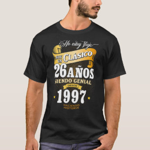 Mens 26th Birthday gift for Men in Spanish Regalo  T-Shirt