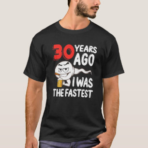 Mens 30th Birthday Gag Sperm. 30 Years Of Awesome T-Shirt