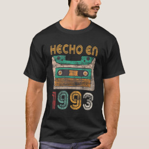 Mens 30th Birthday Spanish Made In 1993 Cumpleaños T-Shirt