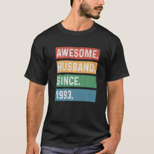Mens 30th Year Wedding Anniversary - Awesome Husba T-Shirt