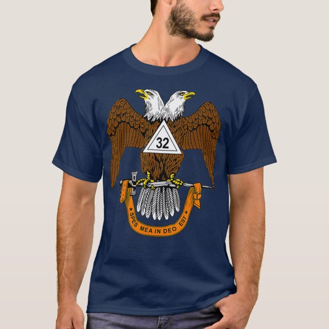 Mens 32nd Degree Mason T  Masonic Tee Scottish (Front)