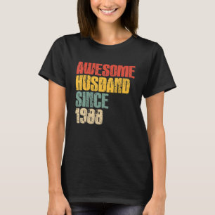 Mens 35th Wedding Anniversary for Him Awesome Husb T-Shirt