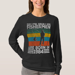 Mens 38 Years Old Fisherman Fishing 38th Birthday T-Shirt
