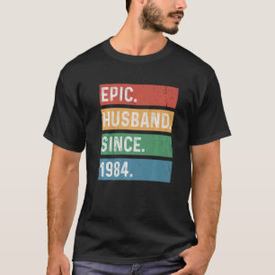Mens 39 Year 39th Wedding Anniversary  Epic Husban T-Shirt