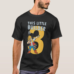 Mens 3 Year Old Builder Boy 3rd Birthday Builder C T-Shirt