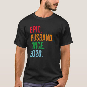 Mens 3rd Wedding Anniversary Ideas Epic Husband Si T-Shirt