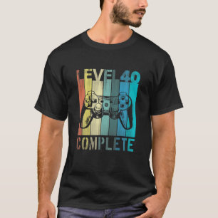 Men's 40th Birthday Young Man Level 40 Years T-Shirt