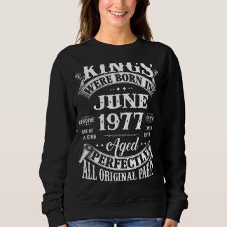 Mens 45th Birthday Gift For Kings Born In June 197 Sweatshirt