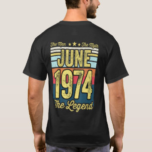 Mens 47th Birthday The Man The Myth The Legend Jun T-Shirt