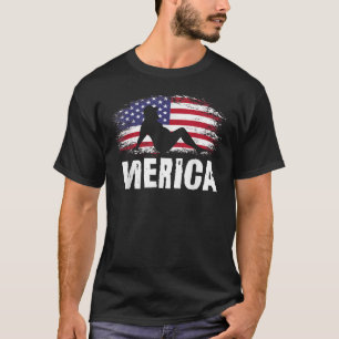 Mens 4th Of July Merica Fat Party Funny Drinking T T-Shirt