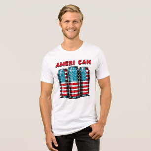 Mens 4th of July  Tri-Blend Shirt
