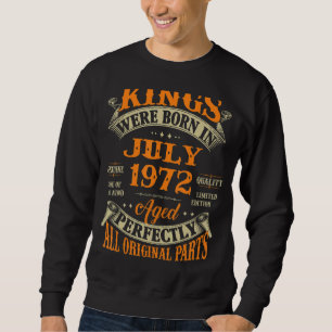 Mens 50th Birthday Gift For Kings Born In July 197 Sweatshirt