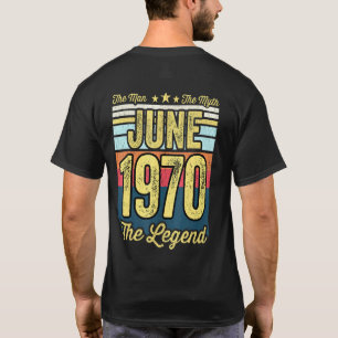 Mens 51st Birthday The Man The Myth The Legend Jun T-Shirt