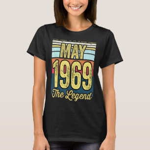 Mens 52nd Birthday The Man The Myth The Legend May T-Shirt