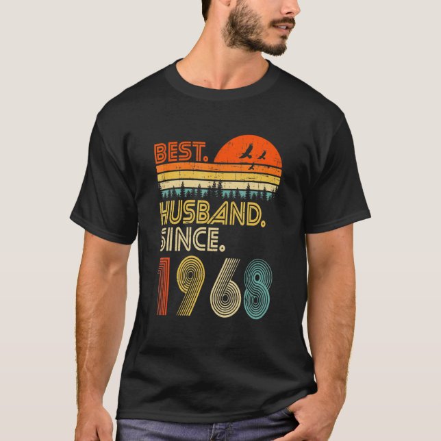Mens 54th Wedding Anniversary  Best Husband Since  T-Shirt (Front)