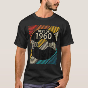Mens 60Th Birthday Vintage 1960 Vinyl Record DJ Tu T-Shirt