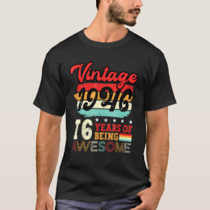 Mens 76th Birthday Cool Bday Idea Turning 76 Year T-Shirt